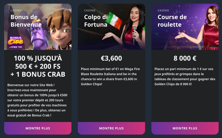 Bonus du Buran casino